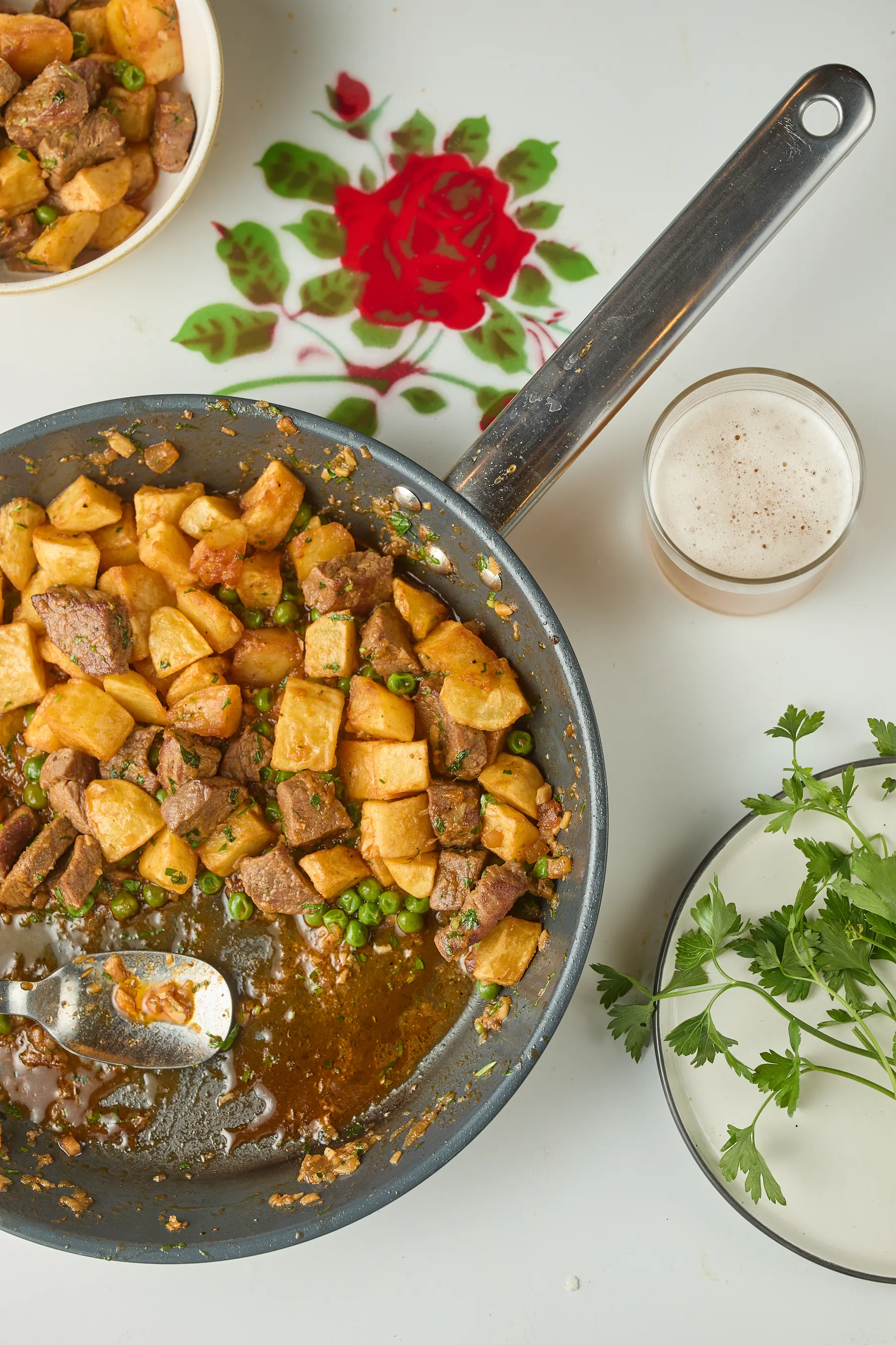 Brassói aprópecsenye marhából serpenyőben
